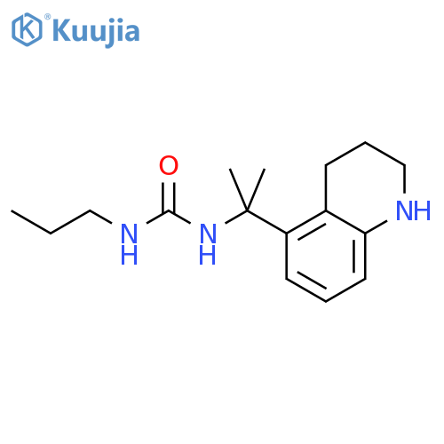 3-propyl-1-2-(1,2,3,4-tetrahydroquinolin-5-yl)propan-2-ylurea structure