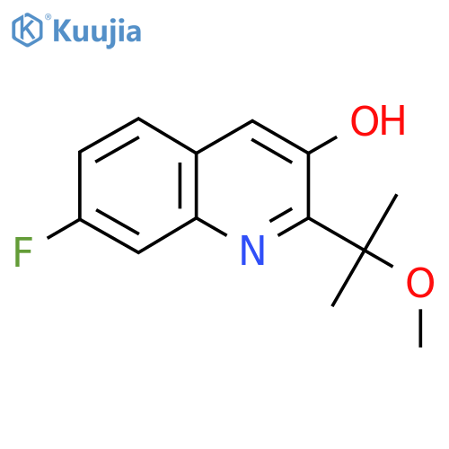 7-Fluoro-2-(2-methoxypropan-2-yl)quinolin-3-ol structure