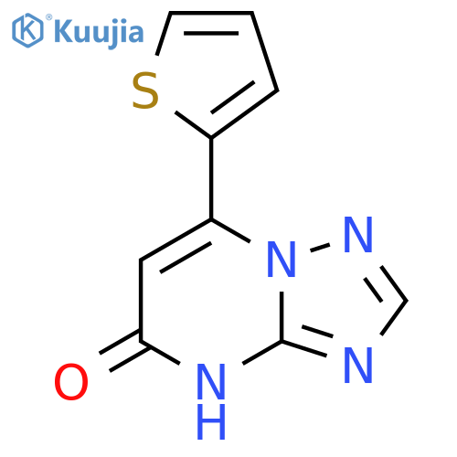 7-(thiophen-2-yl)-1,2,4triazolo1,5-apyrimidin-5-ol structure