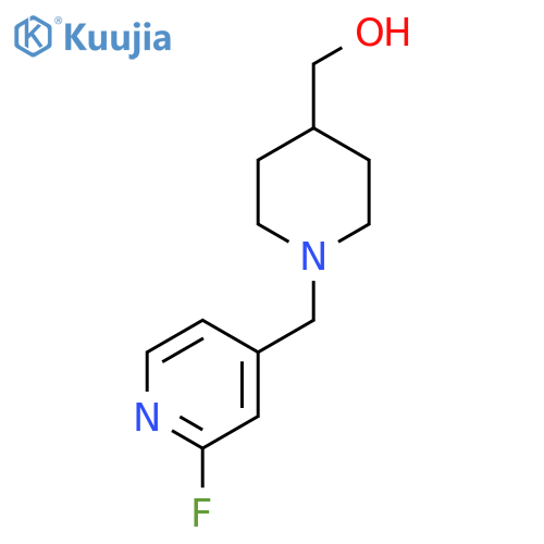 {1-(2-fluoropyridin-4-yl)methylpiperidin-4-yl}methanol structure