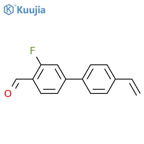 4-(4-ethenylphenyl)-2-fluorobenzaldehyde structure