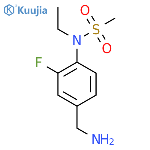 N-4-(aminomethyl)-2-fluorophenyl-N-ethylmethanesulfonamide structure