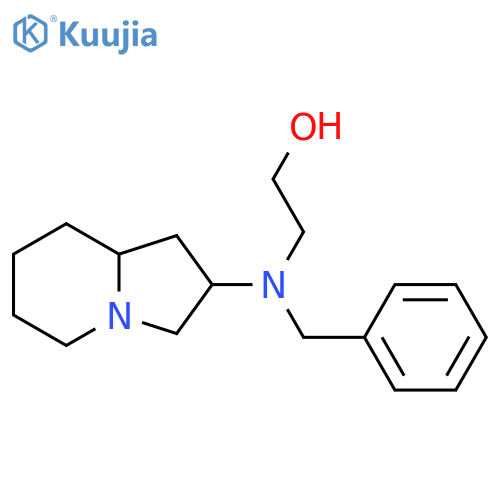 2-benzyl(octahydroindolizin-2-yl)aminoethan-1-ol structure
