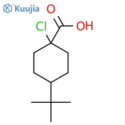 4-tert-butyl-1-chlorocyclohexane-1-carboxylic acid structure