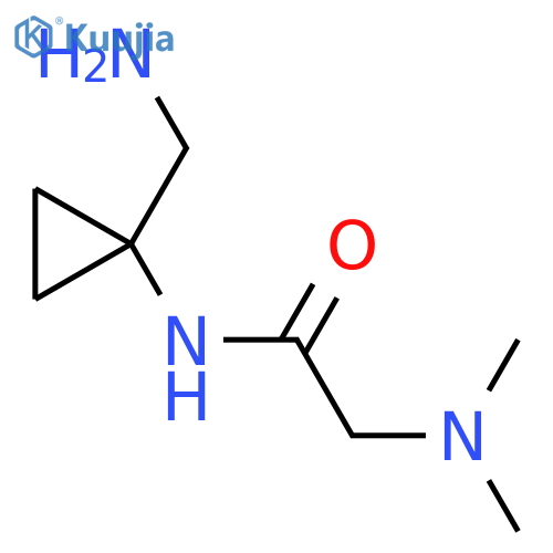 N-[1-(aminomethyl)cyclopropyl]-2-(dimethylamino)acetamide structure
