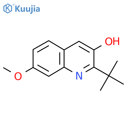 2-Tert-butyl-7-methoxyquinolin-3-ol structure