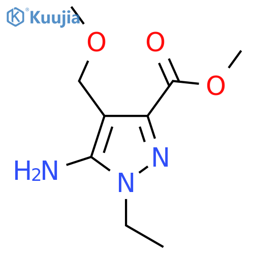 methyl 5-amino-1-ethyl-4-(methoxymethyl)-1H-pyrazole-3-carboxylate structure