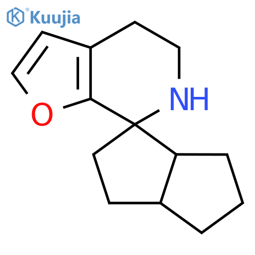 3',3'a,4',5,5',6,6',6'a-octahydro-2'H,4H-spirofuro2,3-cpyridine-7,1'-pentalene structure