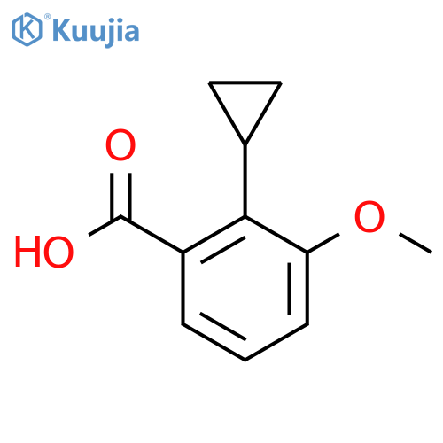 2-cyclopropyl-3-methoxybenzoic acid structure