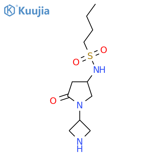 N-1-(azetidin-3-yl)-5-oxopyrrolidin-3-ylbutane-1-sulfonamide structure