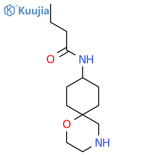N-{1-oxa-4-azaspiro[5.5]undecan-9-yl}butanamide structure
