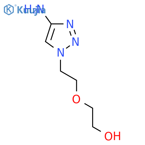 2-2-(4-amino-1H-1,2,3-triazol-1-yl)ethoxyethan-1-ol structure