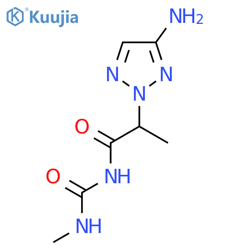 1-2-(4-amino-2H-1,2,3-triazol-2-yl)propanoyl-3-methylurea structure