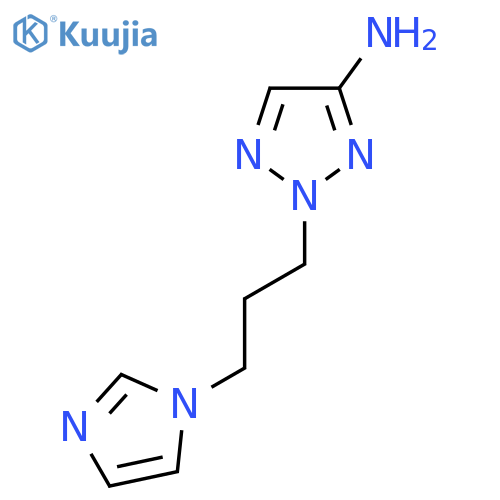 2-3-(1H-imidazol-1-yl)propyl-2H-1,2,3-triazol-4-amine structure