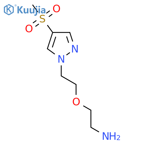 2-2-(4-methanesulfonyl-1H-pyrazol-1-yl)ethoxyethan-1-amine structure
