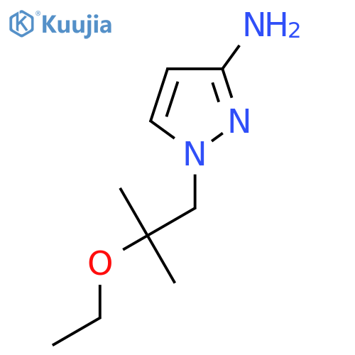 1-(2-ethoxy-2-methylpropyl)-1H-pyrazol-3-amine structure