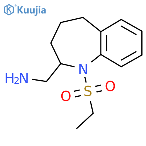 [1-(ethanesulfonyl)-2,3,4,5-tetrahydro-1H-1-benzazepin-2-yl]methanamine structure