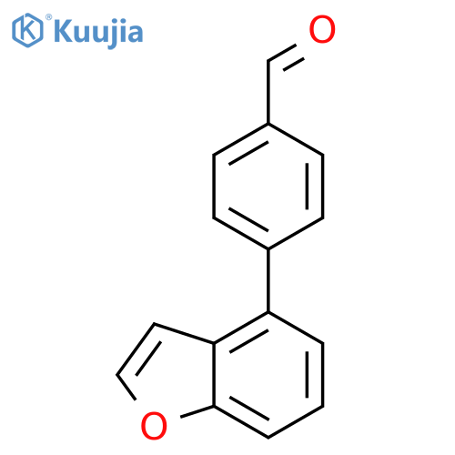 Benzaldehyde, 4-(4-benzofuranyl)- structure