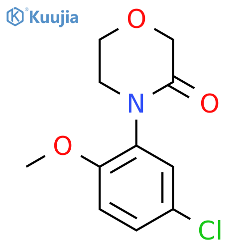 4-(5-chloro-2-methoxyphenyl)morpholin-3-one structure