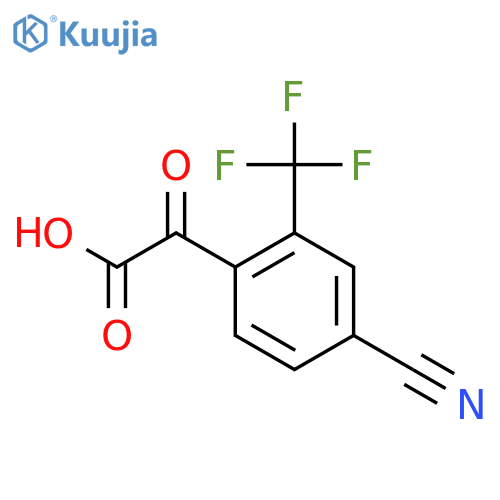 2-4-cyano-2-(trifluoromethyl)phenyl-2-oxoacetic acid structure