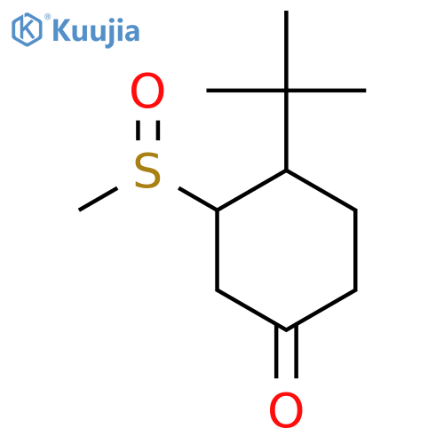 4-Tert-butyl-3-methanesulfinylcyclohexan-1-one structure
