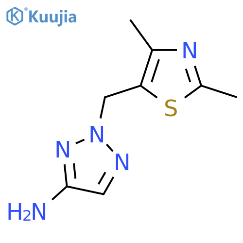 2-(dimethyl-1,3-thiazol-5-yl)methyl-2H-1,2,3-triazol-4-amine structure