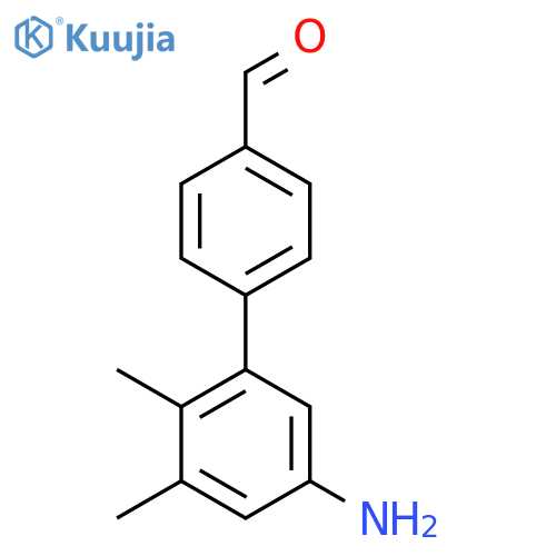 4-(5-amino-2,3-dimethylphenyl)benzaldehyde structure