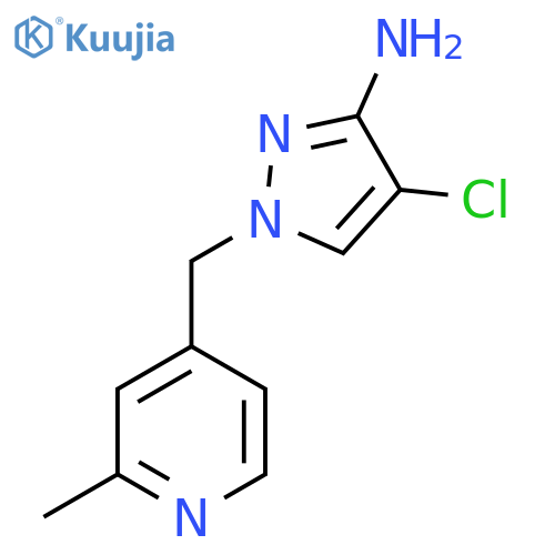 4-chloro-1-(2-methylpyridin-4-yl)methyl-1H-pyrazol-3-amine structure