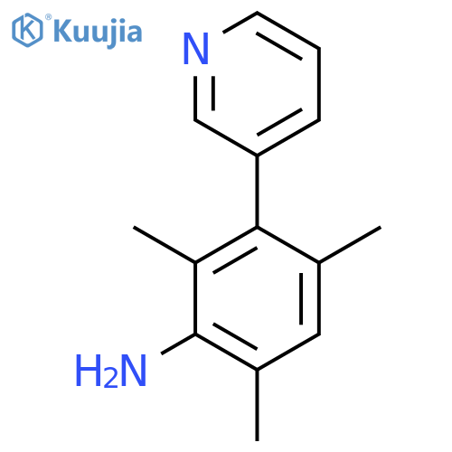 2,4,6-trimethyl-3-(pyridin-3-yl)aniline structure