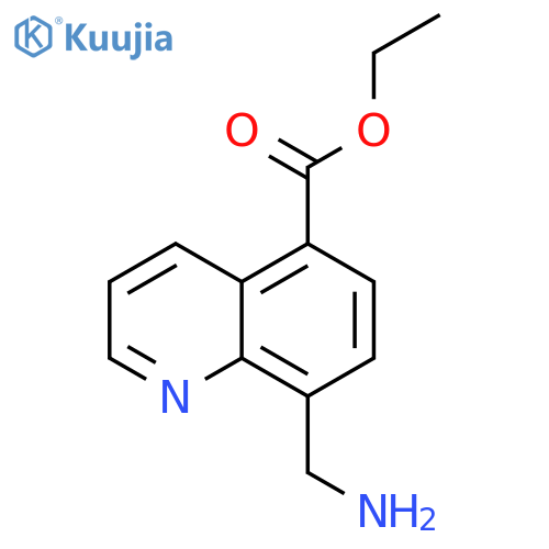 5-Quinolinecarboxylic acid, 8-(aminomethyl)-, ethyl ester structure