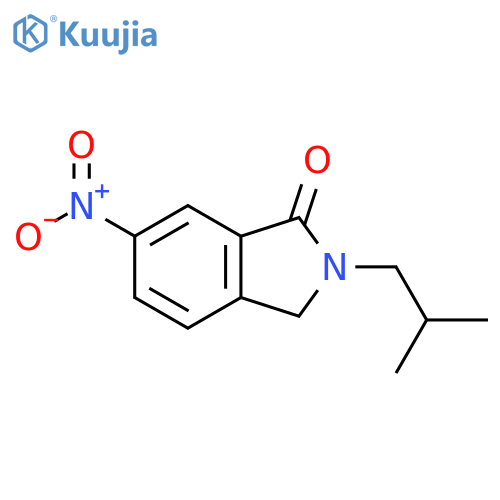 2-(2-methylpropyl)-6-nitro-2,3-dihydro-1H-isoindol-1-one structure