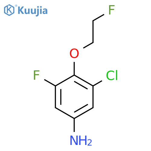 3-chloro-5-fluoro-4-(2-fluoroethoxy)aniline structure