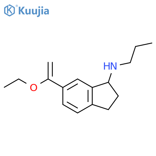 6-(1-ethoxyethenyl)-N-propyl-2,3-dihydro-1H-inden-1-amine structure
