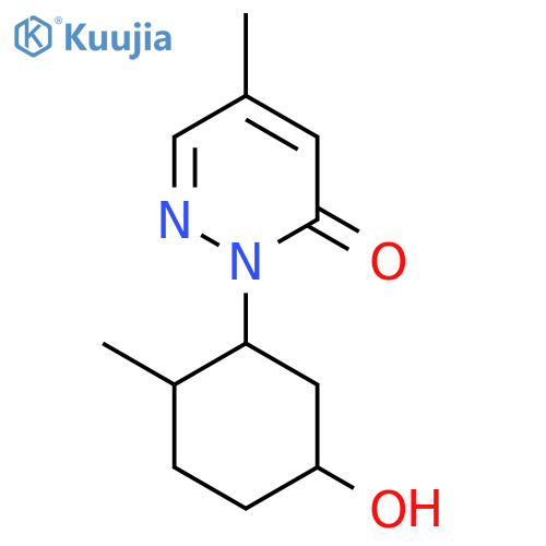 2-(5-Hydroxy-2-methylcyclohexyl)-5-methyl-2,3-dihydropyridazin-3-one structure