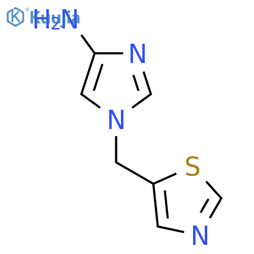 1-(1,3-thiazol-5-yl)methyl-1H-imidazol-4-amine structure