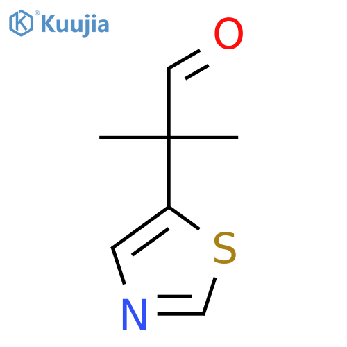 2-Methyl-2-(1,3-thiazol-5-yl)propanal structure