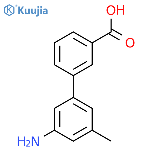 3-(3-amino-5-methylphenyl)benzoic acid structure