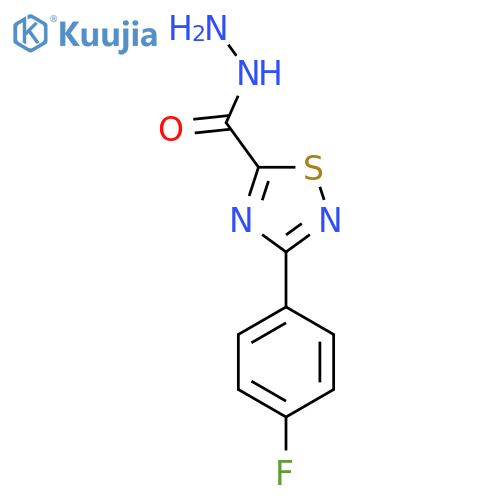 3-(4-fluorophenyl)-1,2,4-thiadiazole-5-carbohydrazide structure
