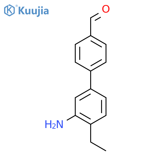 4-(3-amino-4-ethylphenyl)benzaldehyde structure