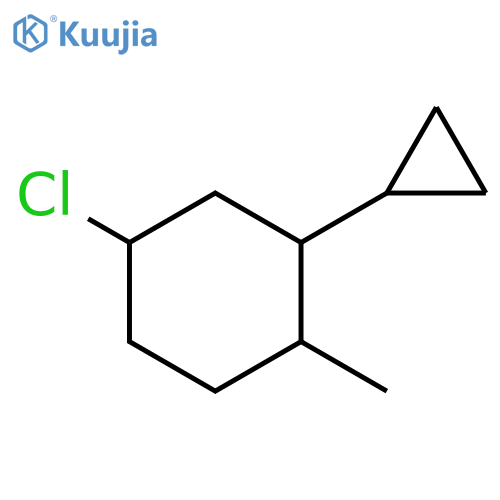 4-Chloro-2-cyclopropyl-1-methylcyclohexane structure