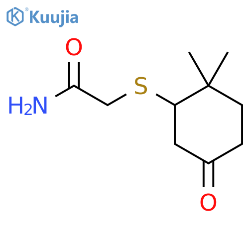 2-[(2,2-Dimethyl-5-oxocyclohexyl)sulfanyl]acetamide structure