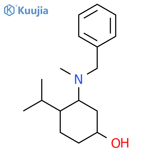 3-[Benzyl(methyl)amino]-4-(propan-2-yl)cyclohexan-1-ol structure