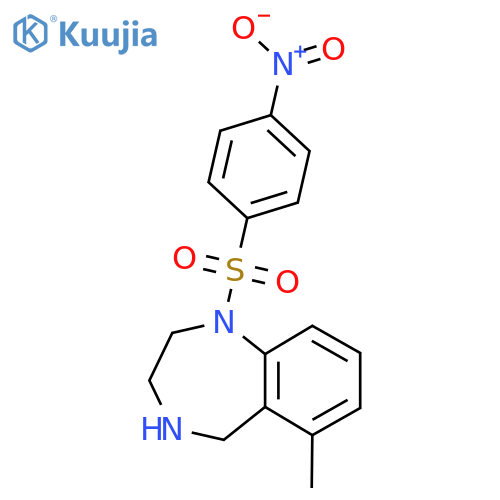 6-methyl-1-(4-nitrobenzenesulfonyl)-2,3,4,5-tetrahydro-1H-1,4-benzodiazepine structure