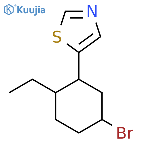 5-(5-Bromo-2-ethylcyclohexyl)-1,3-thiazole structure