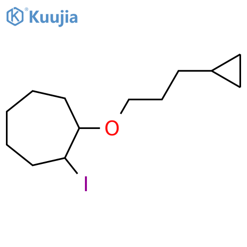 1-(3-cyclopropylpropoxy)-2-iodocycloheptane structure