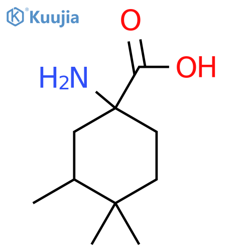 1-Amino-3,4,4-trimethylcyclohexane-1-carboxylic acid structure