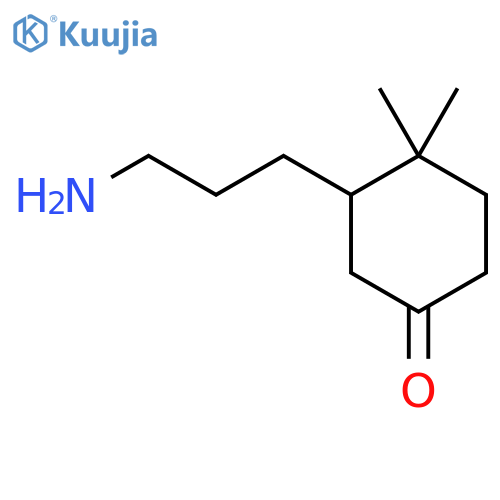 3-(3-Aminopropyl)-4,4-dimethylcyclohexan-1-one structure