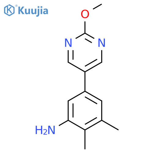 5-(2-methoxypyrimidin-5-yl)-2,3-dimethylaniline structure