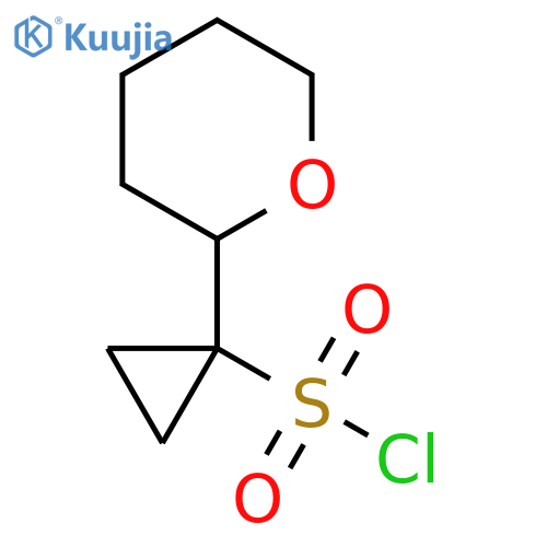 1-(oxan-2-yl)cyclopropane-1-sulfonyl chloride structure