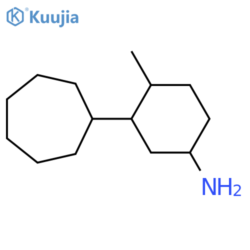 3-Cycloheptyl-4-methylcyclohexan-1-amine structure